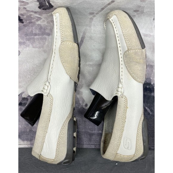 Skechers Relax Step Driving Moccasins Loafers Shoes Mens 8.5 Off White SN-61152 - Picture 10 of 16